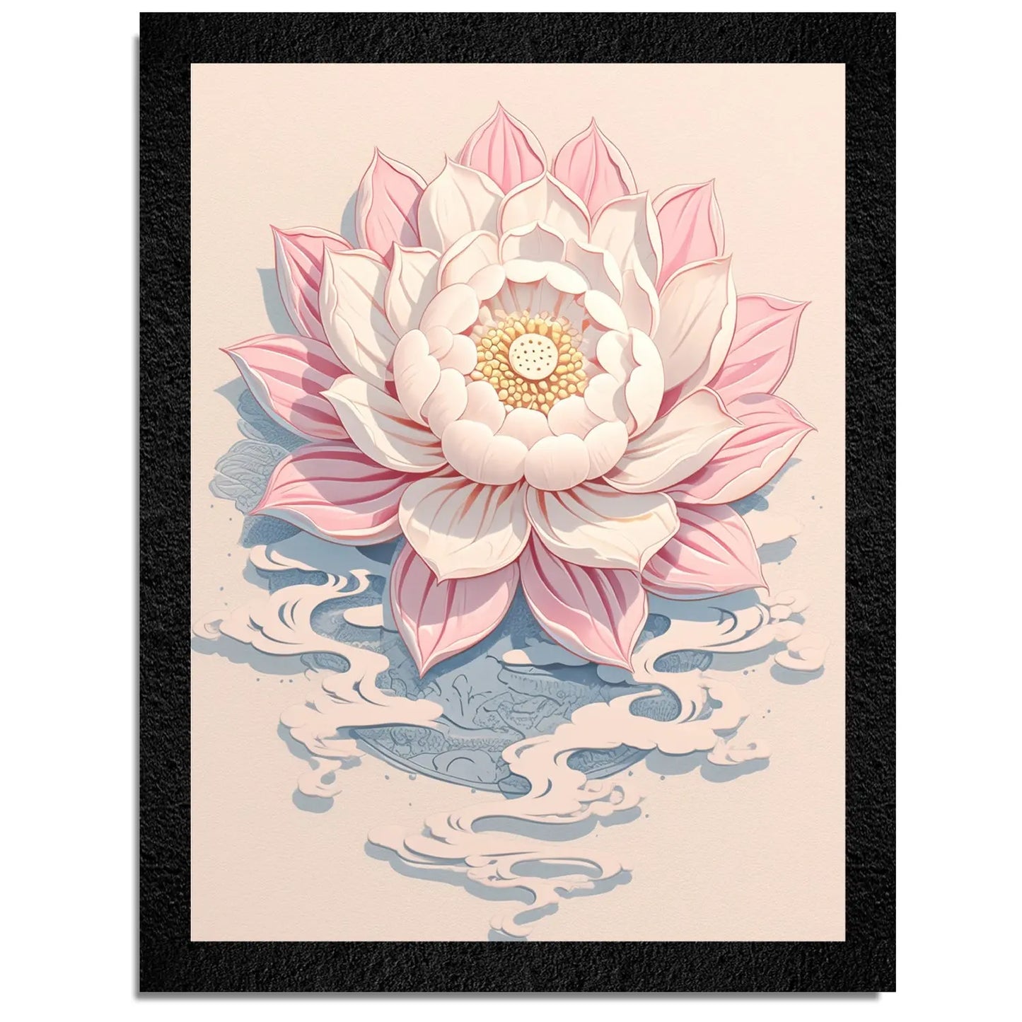 DSF Wall Art ki multicolor floral abstract framed wall painting.