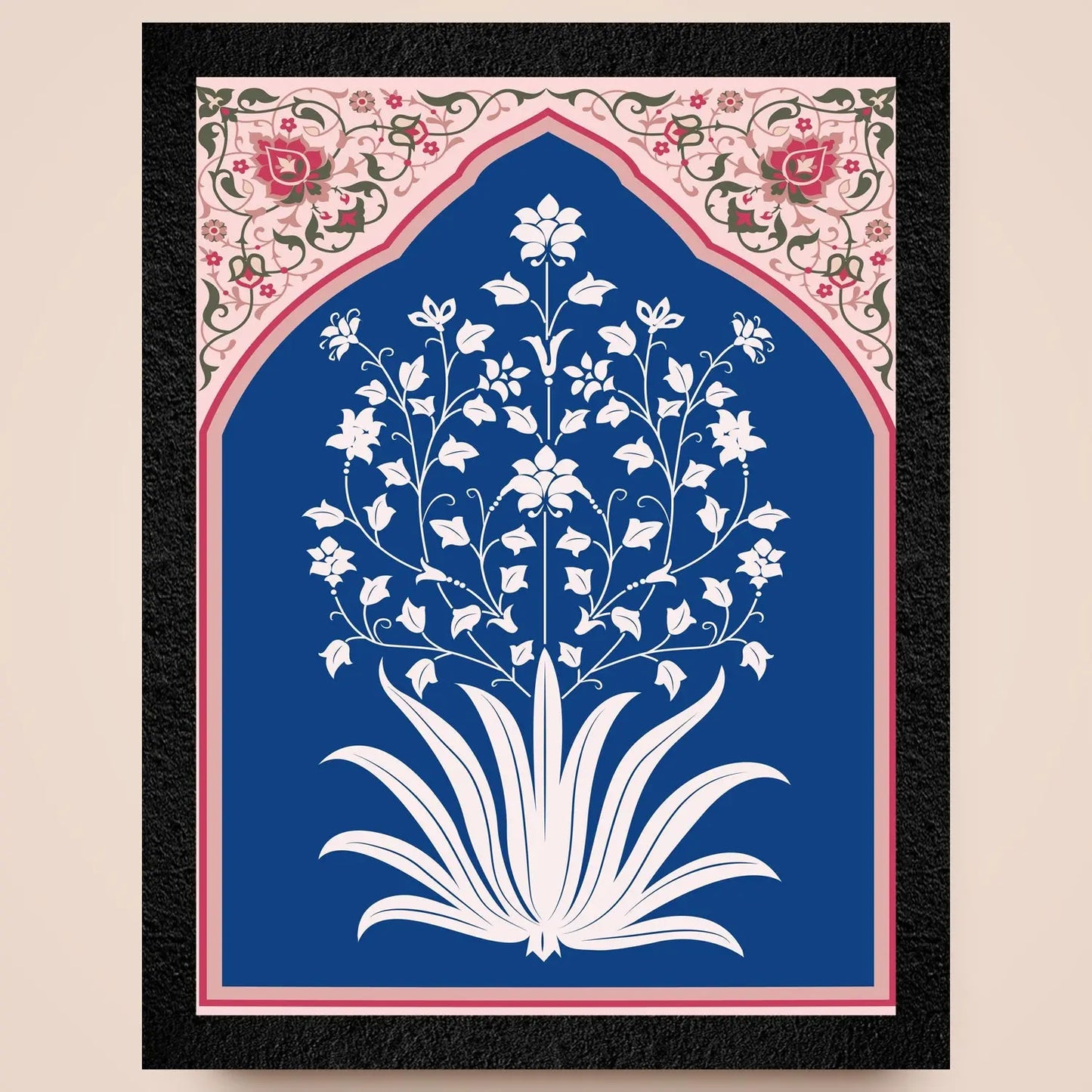 DSF Wall Art ki traditional floral abstract painting, home decor ke liye.