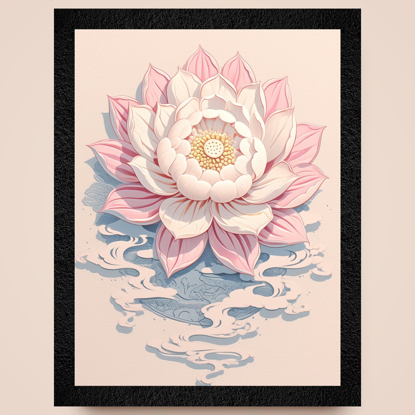 DSF Wall Art ki multicolor floral abstract framed wall painting.