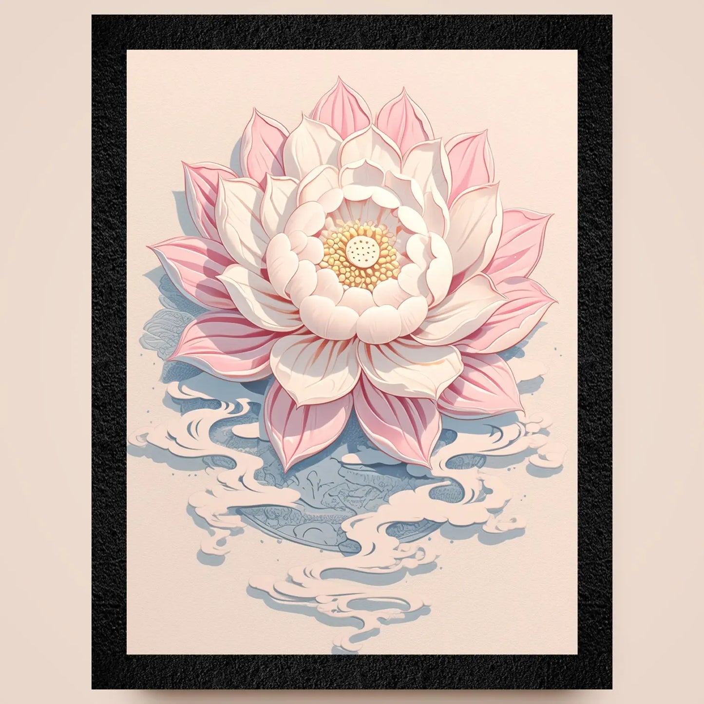 DSF Wall Art ki multicolor floral abstract framed wall painting.