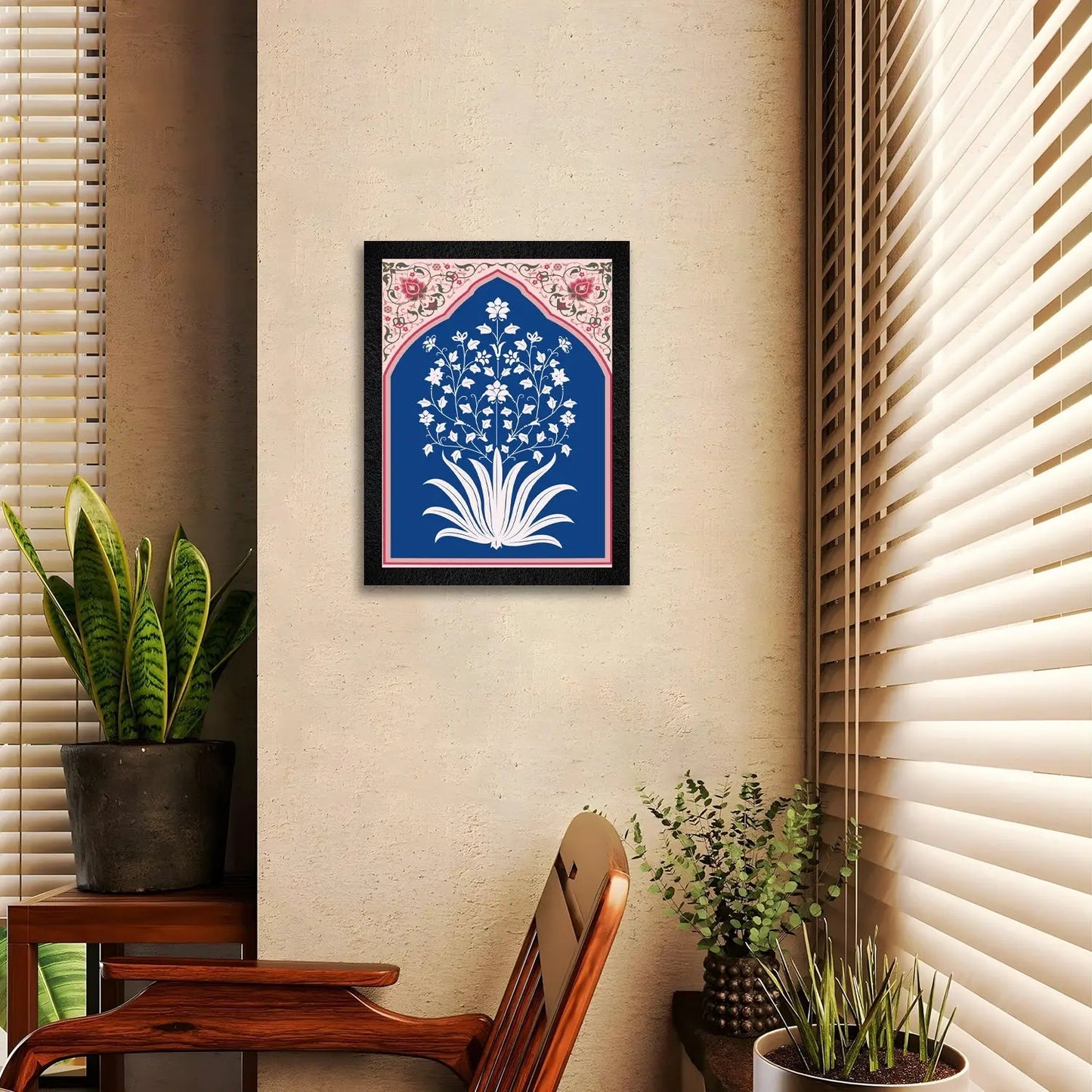 DSF Wall Art ki traditional floral abstract painting, home decor ke liye.