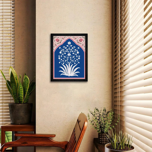 DSF Wall Art ki traditional floral abstract painting, home decor ke liye.