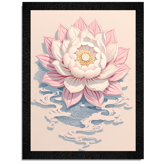 DSF Wall Art ki multicolor floral abstract framed wall painting.