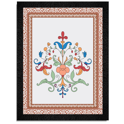 Floral Painting - Modern Framed Flower Wall Art for Elegant Home Decor
