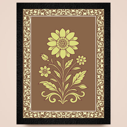 Lotus Flower Painting - Modern Framed Floral Wall Art for Serenity & Home Decor